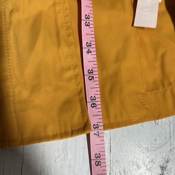 Avec Les Filles Hooded Anorak Jacket Size XS Mustard - Picture 10 of 13